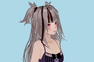 VRM Girl vrm, vrm models, vrchat, booth, female, girl, hentai, characters, animated, rigged